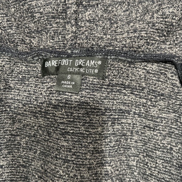 Barefoot Dreams Cardigan Women Small CozyChic Gray RESORT CARDI Knit Sweater‎ - Picture 6 of 10